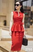 Đầm Peplum Công Sở Cao Cấp