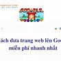 Đưa Website Lên Internet