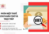 Vat Khấu Trừ Và Vat Trực Tiếp